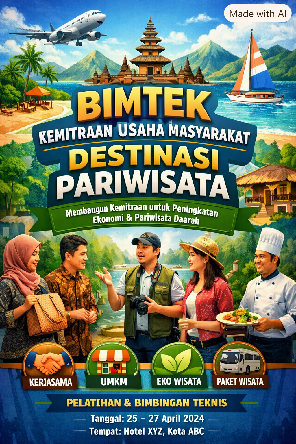 BIMTEK KEMITRAAN USAHA MASYARAKAT DESTINASI PARIWISATA